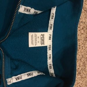 PINK Jackets & Coats - PINK Teal Quarter Zip PINK Jackets & Coats - PINK Teal Quarter Zip